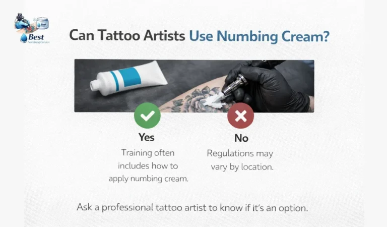 Tattoo Artists Use Numbing Cream